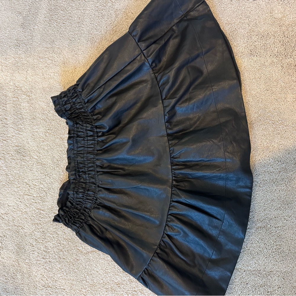 Anthropologie Black Skater Skirt